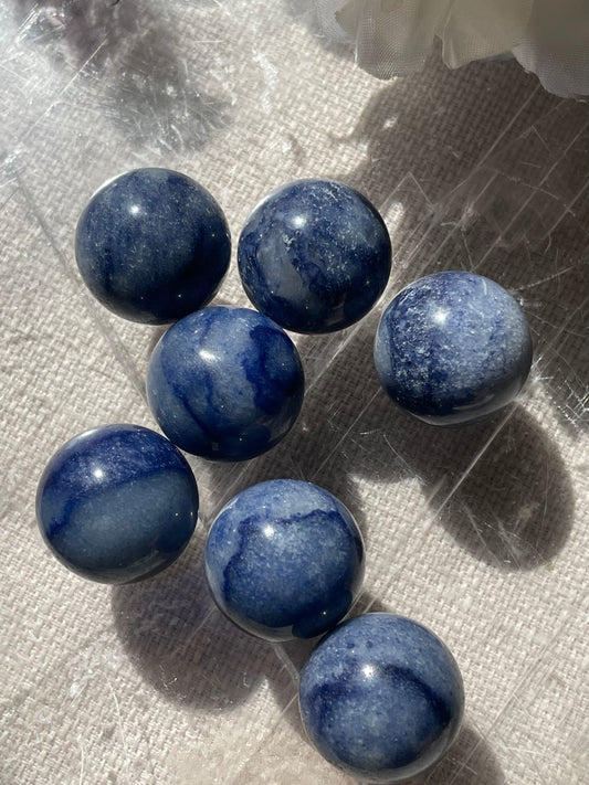 Mini Blue Aventurine Sphere | الافنتورين الازرق