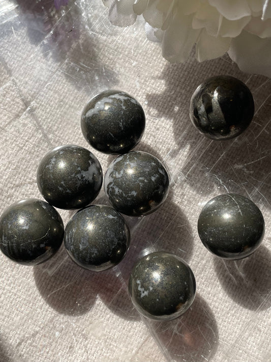 Mini Pyrite Sphere |  حجر البيريت