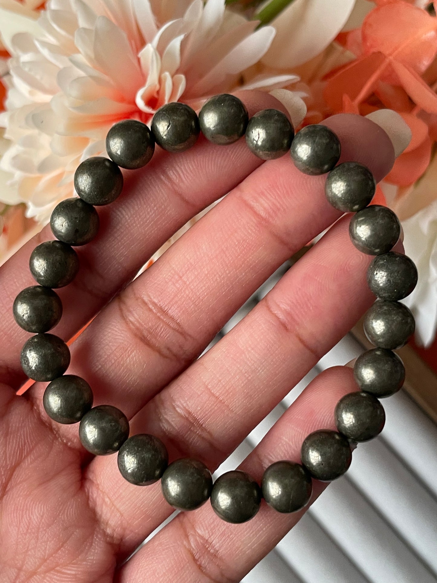 Pyrite Bracelet | 8mm | حجر البيريت