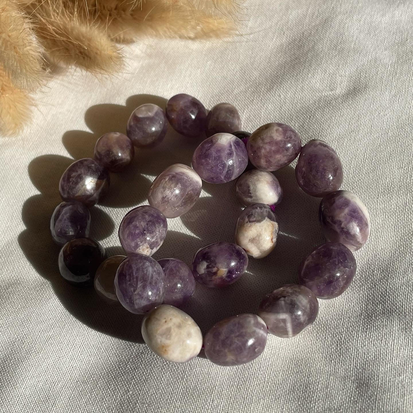 Dreamy Amethyst Tumble Bracelets | الجمشت