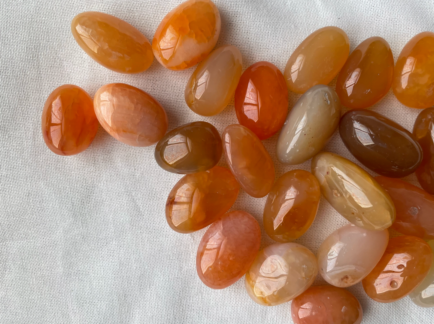 Orange Carnelian Mini Tumbles
