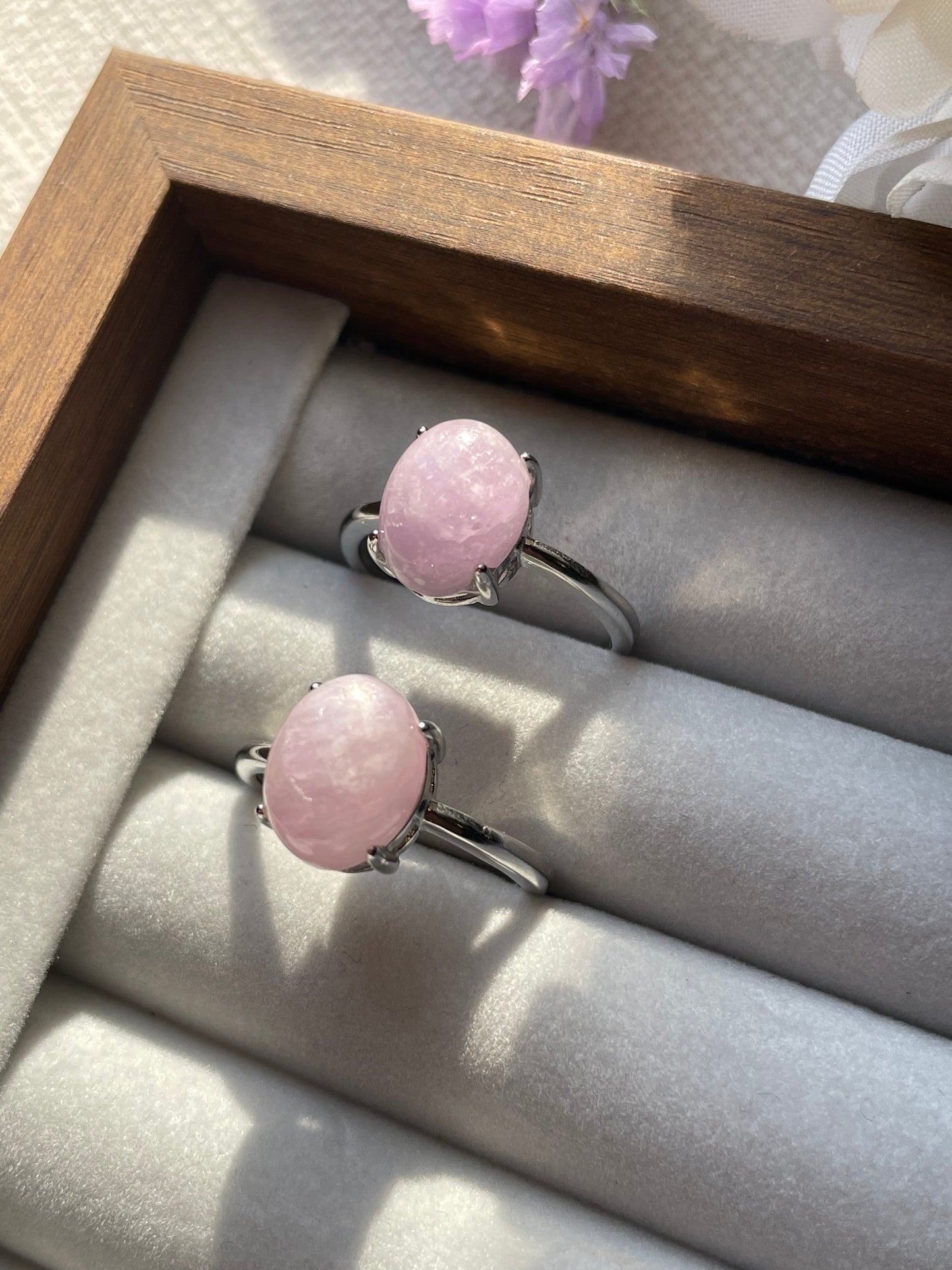 S925 Kunzite Ring | Adjustable | كونزيت