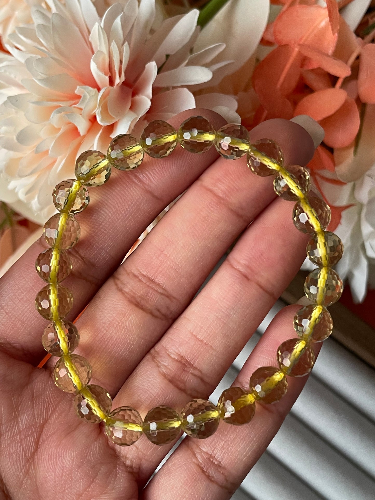 Citrine Faceted Bracelet | 8mm |  سيترين