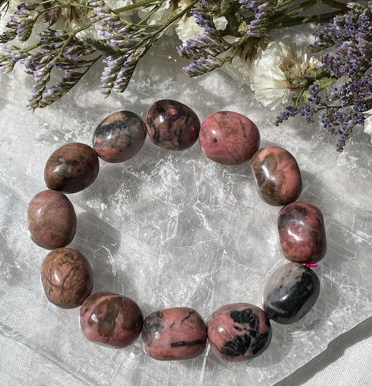 Rhodonite Tumble Bracelet | رودونيت