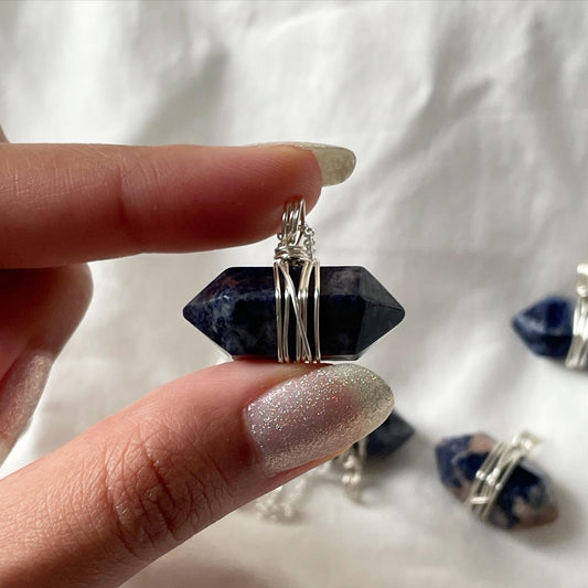 Sodalite Double terminated Necklace | السودالايت