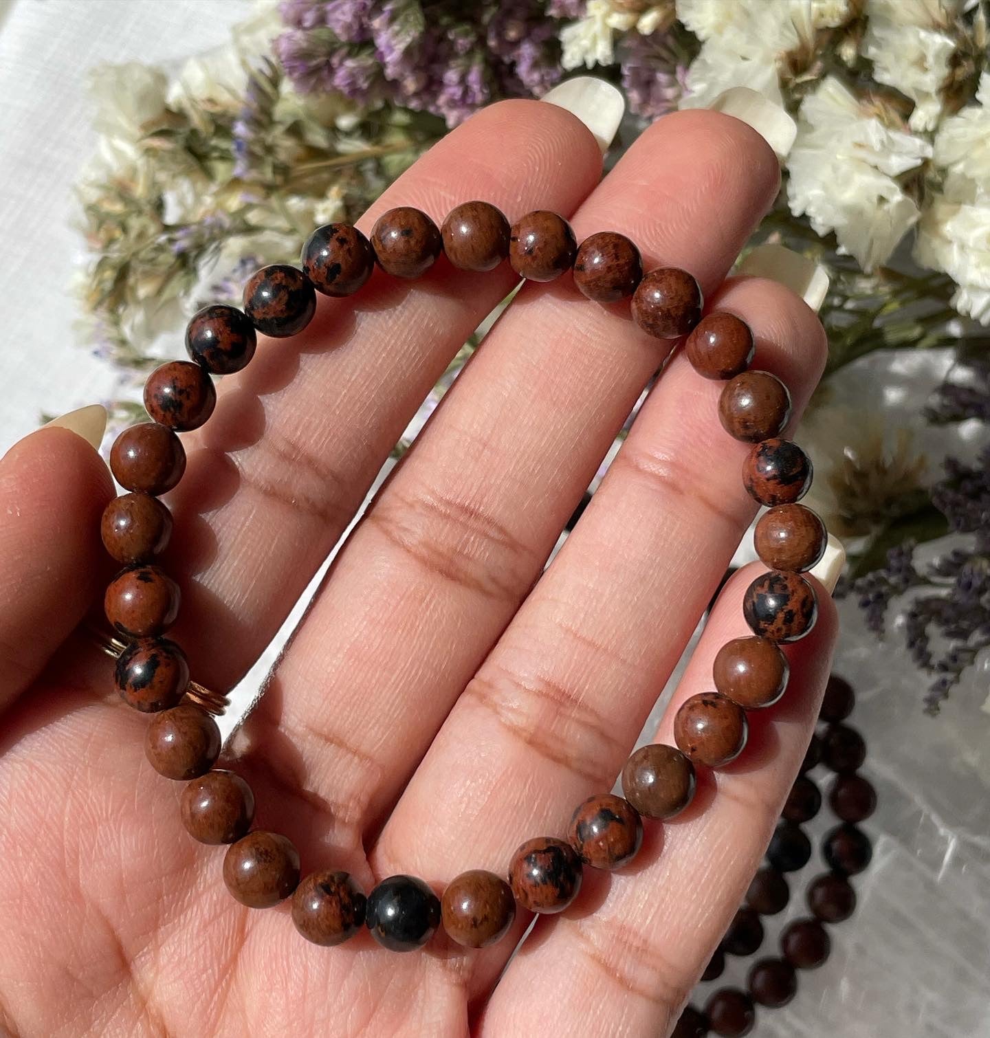 Mahogany hot sale obsidian bracelet