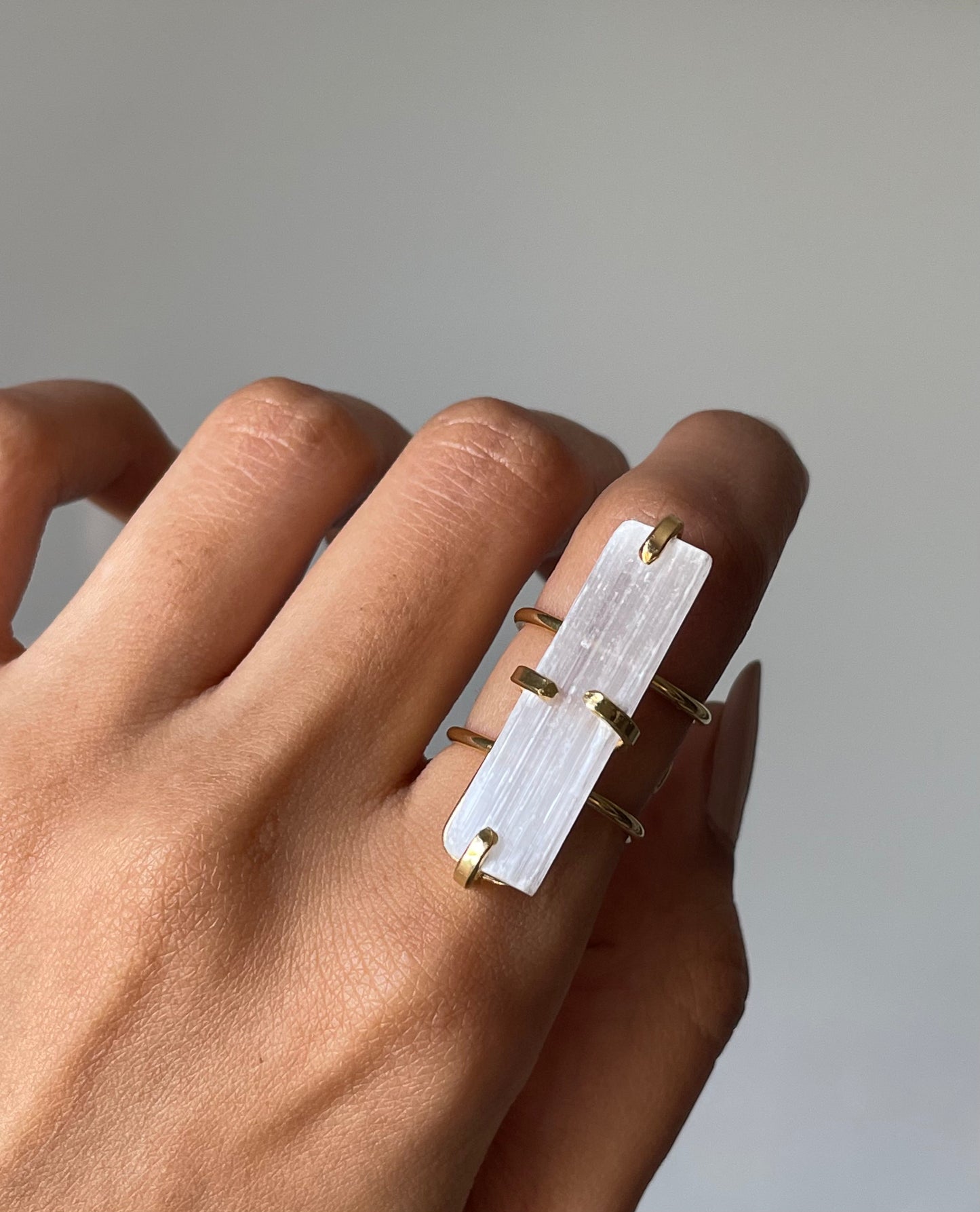 Selenite Ring | Adjustable | السيلينايت