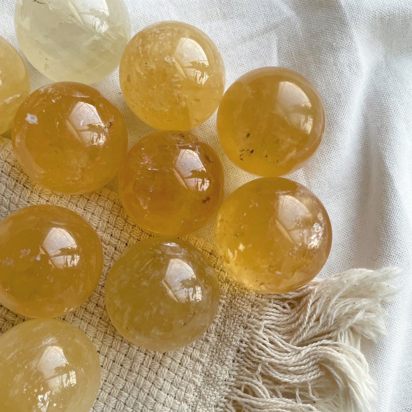 Honey Calcite Sphere | كالسيت العسلي