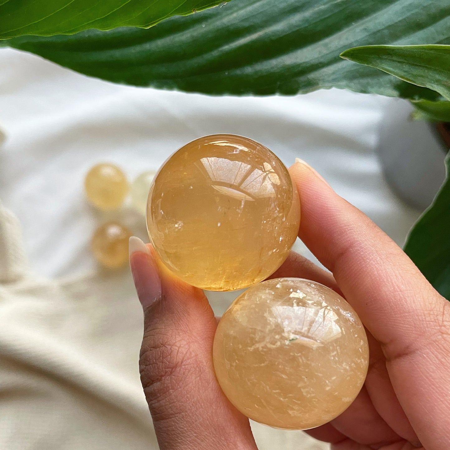Honey Calcite Sphere | كالسيت العسلي