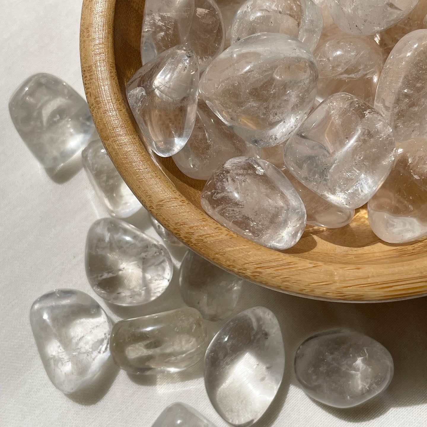 Clear Quartz Tumbles / كلير كوارتز