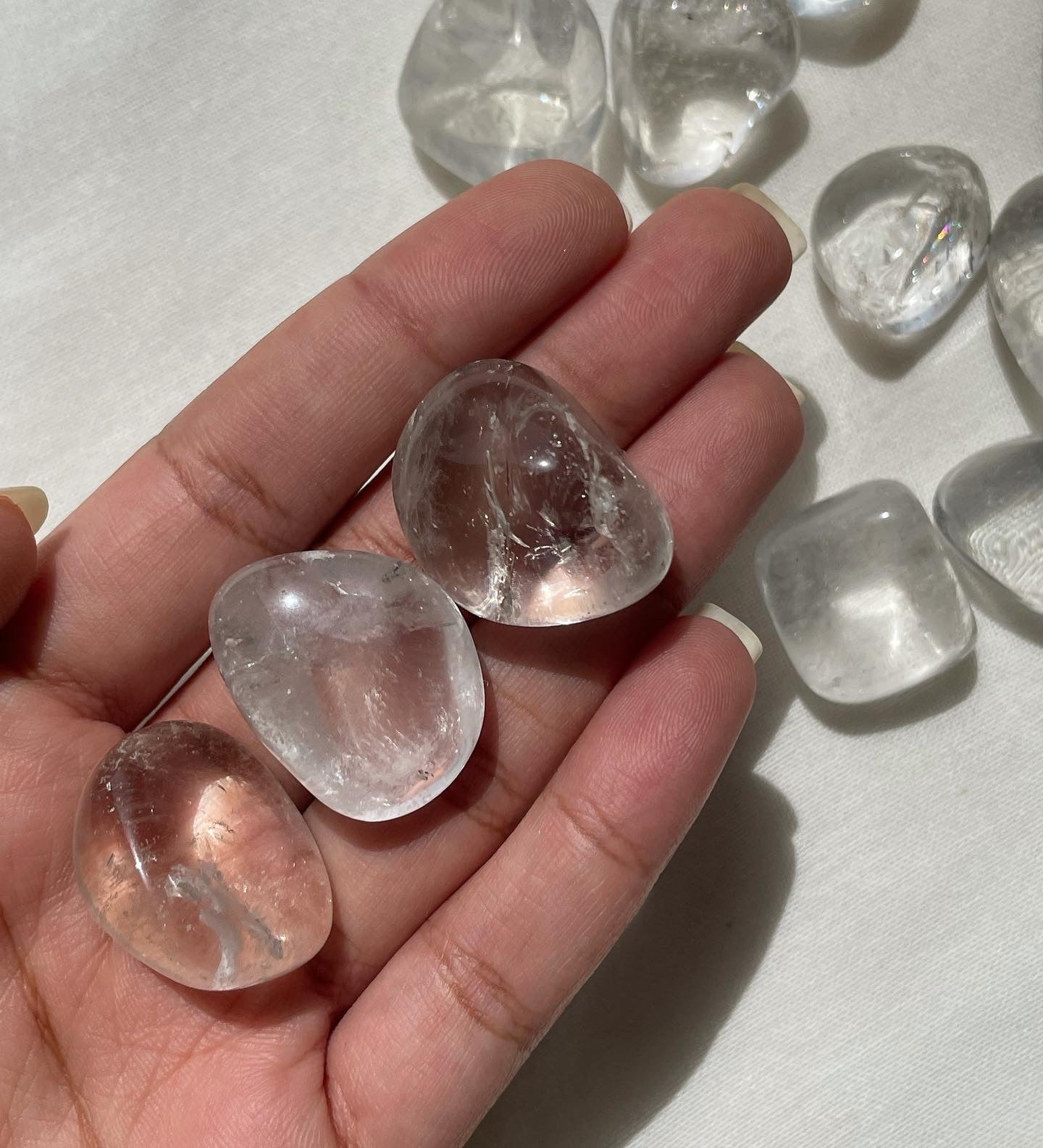 Clear Quartz Tumbles / كلير كوارتز